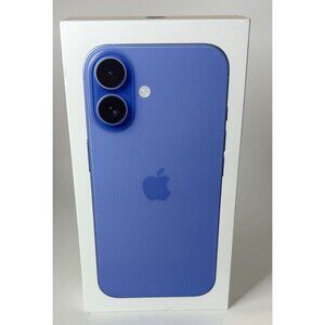 BOX ONLY Apple iPhone 16 Box Blue Smartphone USB-C Charger Cable Included